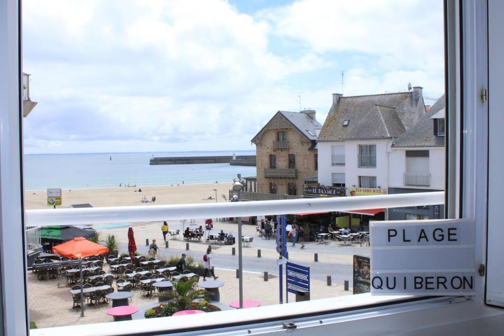 « L'Oceanix » Vue Grande Plage 2Ch Wifi Quiberon Exterior foto